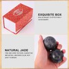 Healifty 1 Set/2PCS Chinese Exercise Baoding Balls Natural Jade Chinese