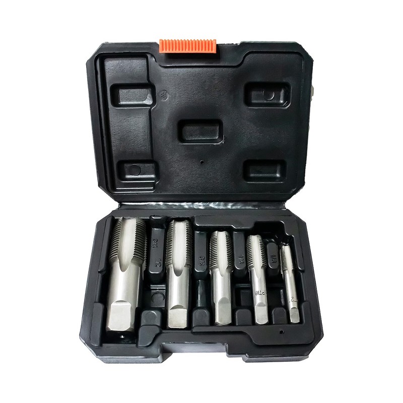 SQLMLZ 5-Piece NPT Pipe Tap Set,Sizes Includes 1/8", 1/4", 3/8",