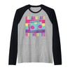 Break Beats Not Hearts 90s Hip Hop Raglan Baseball Tee