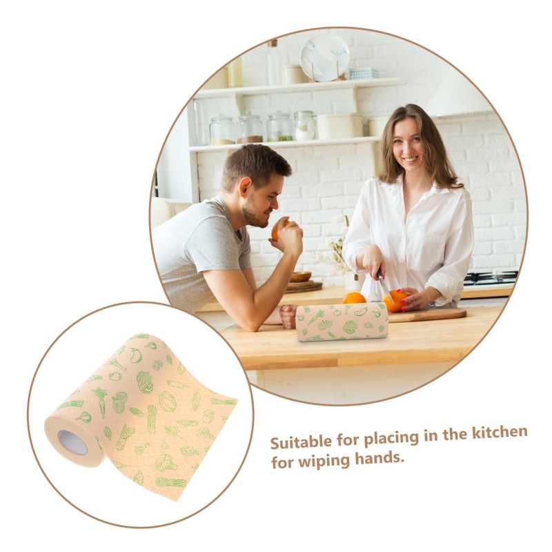 OATIPHO 1 Roll Kitchen Cleaning Paper Paper Towel Disposable Kitchen
