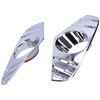 Pair Chrome Front Fog Light Cover Lamp Trims Paste Mounting