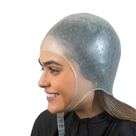 DOMPEL Gorro De Coloración Capilar Dompel Athenas De Silicona Blanco Mechas De Calidad Profesional Para Todo Tipo De Cabello Modelo 400-Sa