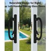 Ruigrit Offset Sliding Patio Door Handle Set with Mortise Lock
