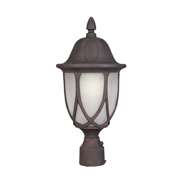 Designers Fountain 2866-AG Capella 1-Light Outdoor Post Lantern Light, Autumn Gold