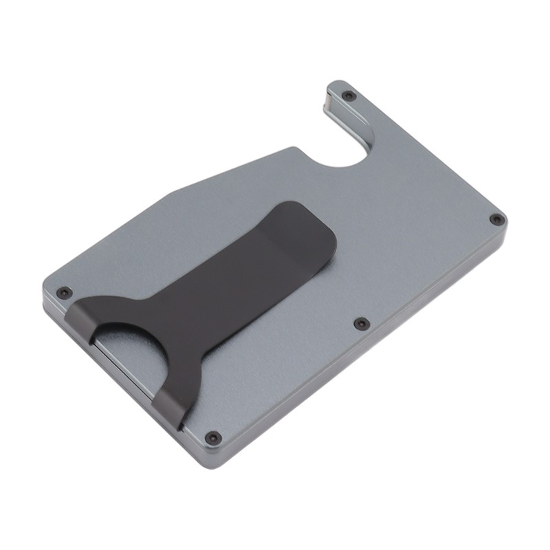 Minimalist Card Holder Aluminum Alloy Auto Ejected Anti Theft Credit