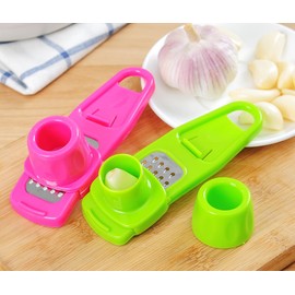 Compact Garlic Crush Easy to Use Kitchen Tool for Effortless, Garlic Mashing and Crushing Perfect for Home Cooks and Food Lovers Enhance (red)