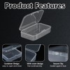 WYAN 32 Pcs Mini Container Boxes, Square Empty Mini Clear
