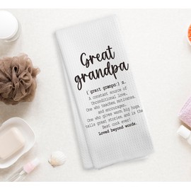 NOQL Great Grandpa Kitchen Towels and Dishcloths, Great Grandpa Gifts, Gifts for Great Grandpa, Great Grandpa, Great Grandpa Hand Towels Tea Towels for Bathroom Kitchen, 16×24 Inches