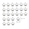 FOMIYES 30pcs Elegant Crown Rhinestone Nail Art Charms Alloy Manicure