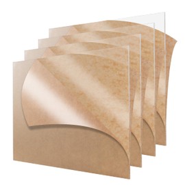 4Pcs Clear Acrylic Sheets, 12” x 12”, 1/8”(3mm) Thickness, Protective Film with Double-Sided Kraft Paper. Used in Craft Projects, Signs, Display Cases, DIY Projects, Etc. (12” x 12” x 1/8”，4p)