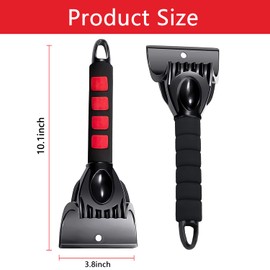 DOLILO Ice Scraper for Car Windscreen, 2 Pack Car Ice Scraper Non Scratch, Scrape Ice, Snow and Frost from Windscreens and Side Windows Easily, Car Scraper Ice for Car, SUV, Truck Windshield Windows