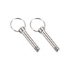 METALLIXITY Quick Release Pins (8mmx42mm) 2Pcs, Carbon Steel Pull Pin
