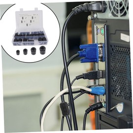 OSALADI 30pcs Removable Ferrite Core Noise Filters for Cable Management Interference Clip Nickel-zinc Shielding for Power Audio and Data Cables Diameter