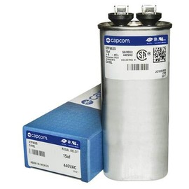 CPT00206 / CPT-0206-15 uF MFD x 440 VAC Genteq Replacement Capacitor Oval # C415L / 97F9625