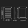 Repa Market White Adjustable Ventilation Grill - Louvered Air Vent