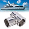 90° T Tee Tube Pipe Connector 1in/25.4mm ID Separable Stainless