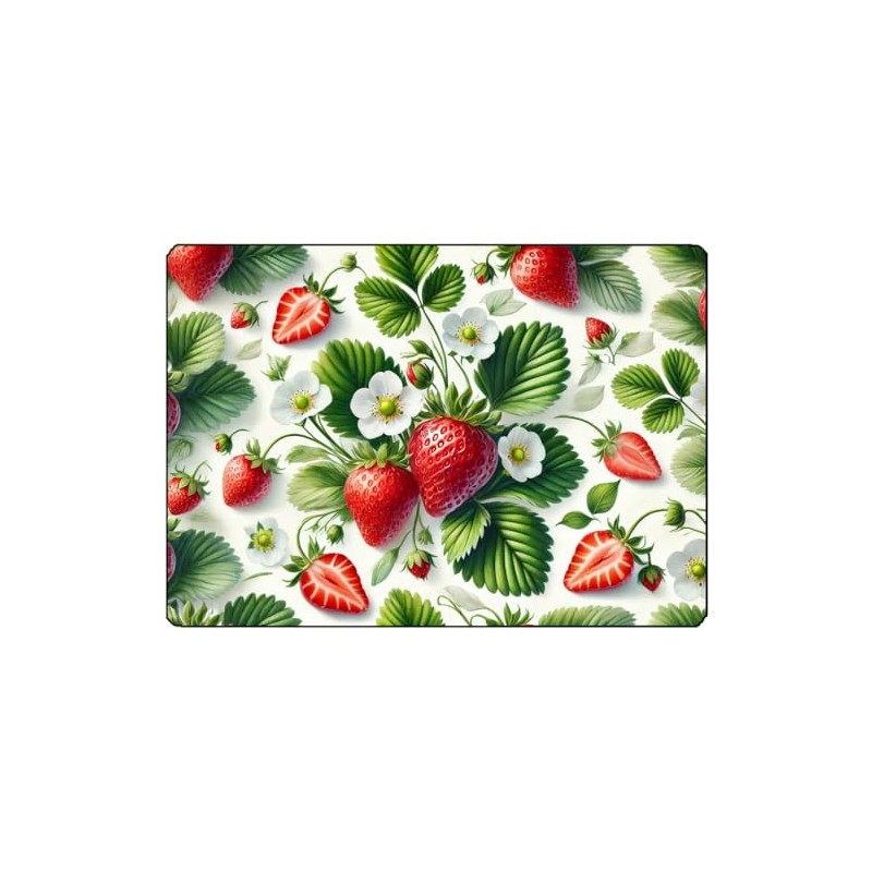 Strawberries glass cutting board Cbkreation