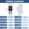 DEWIN Electricity Meter, DIN Rail, WiFi Smart Electricity Meter, LCD