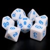 Blue Letter Dice DND RPG Polyhedral Dice Set Fit Dungeons