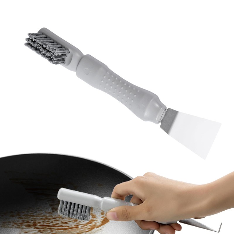 Cooktop Scraper | Kitchen Stainless Steel Scraper Stove Cleaning Brush