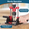 Bvomheez Portable Drill Guide, Multi Angle Drill Guide for Straight