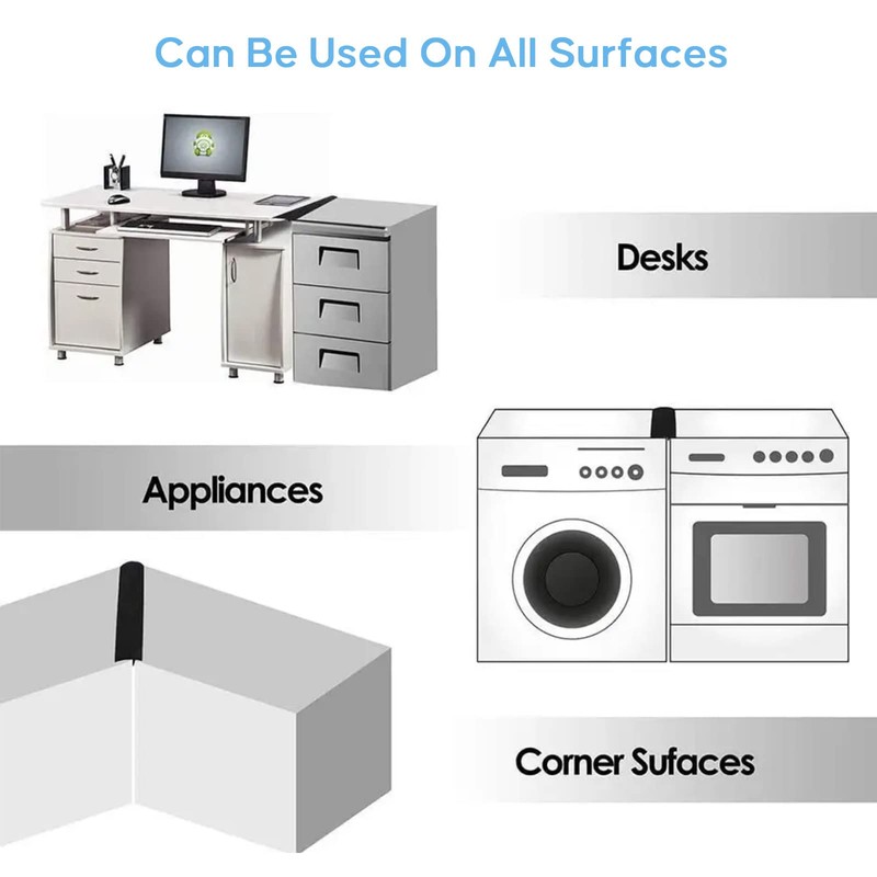 ストーブカウンターシリコン製ギャップカバー、コンロカバー、ロングギャップフィラーは、キッチンカウンター、ストーブ、オーブン、洗濯機に使用できます、63cm長さ2枚黑