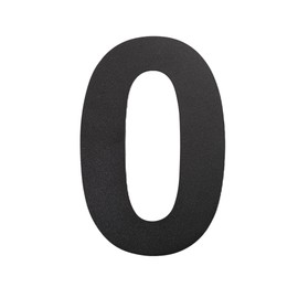 nanlyiau House Number 8 inches/20.5 cm Stainless Steel House Numbers Black Matt Modern House Number Made of Stainless Steel, Floating Appearance (Black 8-in-0)