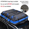 40 Cubic Feet Rooftop Cargo Carrier Bag, Waterproof Soft-Shell Car