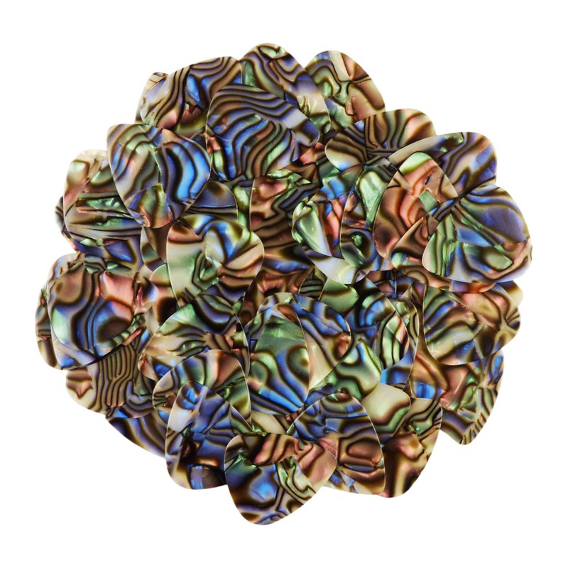 Celluloid Abalone Guitar Or Bass Pick - 0.96 mm Heavy
