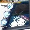NoBrand 2PCS in Car Sticker Decal, on Board Car Decal,