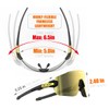 RT100 Frameless wrap around small to medium gold Cycling Sunglasses