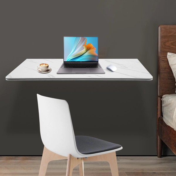 GDRASUYA10 Folding Wall Mounted Laptop Desk with Brackets Space Saving