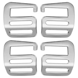 PATIKIL G Hook Belt Slider Buckles 25 mm, 2 Pairs Metal G Hook Strap Buckles Clips Adjustable Buckle for Backpack Luggage Straps Webbing Outdoor Belt Hardware, Silver, silver, 25mm