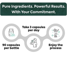 Pure Magnesium Glycinate – 90 Capsules | Chelated for Maximum Absorption & Bioavailability | Supports Muscle, Nerve, Sleep & Bone Health – Dietary Supplement