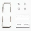 QYIMLI Stainless Steel Square U Bolt Clamp, Square Tube Clamps