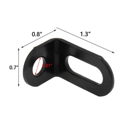 Bitray Adjustable L Brackets 1.2" x 0.8" x 0.7" Corner Brace Support Right Angle Brackets Furniture Shelf Supports-15pcs