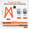 Tragegurte Umzug 2-Personen-Mehrzweck-Möbeltragegurte 237 * 4,5 cm,Tragkraft 380 kg,Einstellbare Größe,Wird