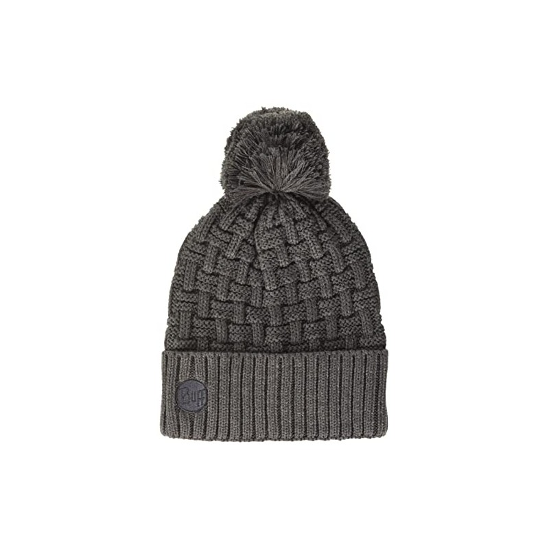 Buff Unisex's AIRON Knitted & Polar Hat Kids, grey, One