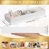 4 Pack Plastic Drawer Organizer 9.5 x 3 x 1.4