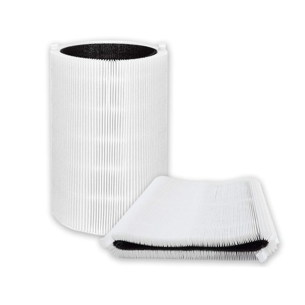 PUREBURG 2-Pack Replacement True HEPA with Particle and Activated Carbon