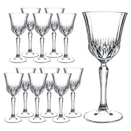 YANGNAY 12 Pack Multifunctional Wine Glasses, 7 oz Elegant Wine Glasses for Red Wine, Champagne & Cocktails, Goblets for Daily Use, Parties, Dishwasher Safe