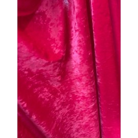 Unbranded Fuchsia hot pink Crushed Stretch Ice Velvet Clothing Dress Spandex 4-WAY Stretch