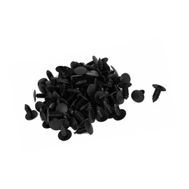 A ABSOPRO 6.5mm x 6mm Hole Plastic Car Splash Guard Fir Tree Rivets 100pcs Item Replacement