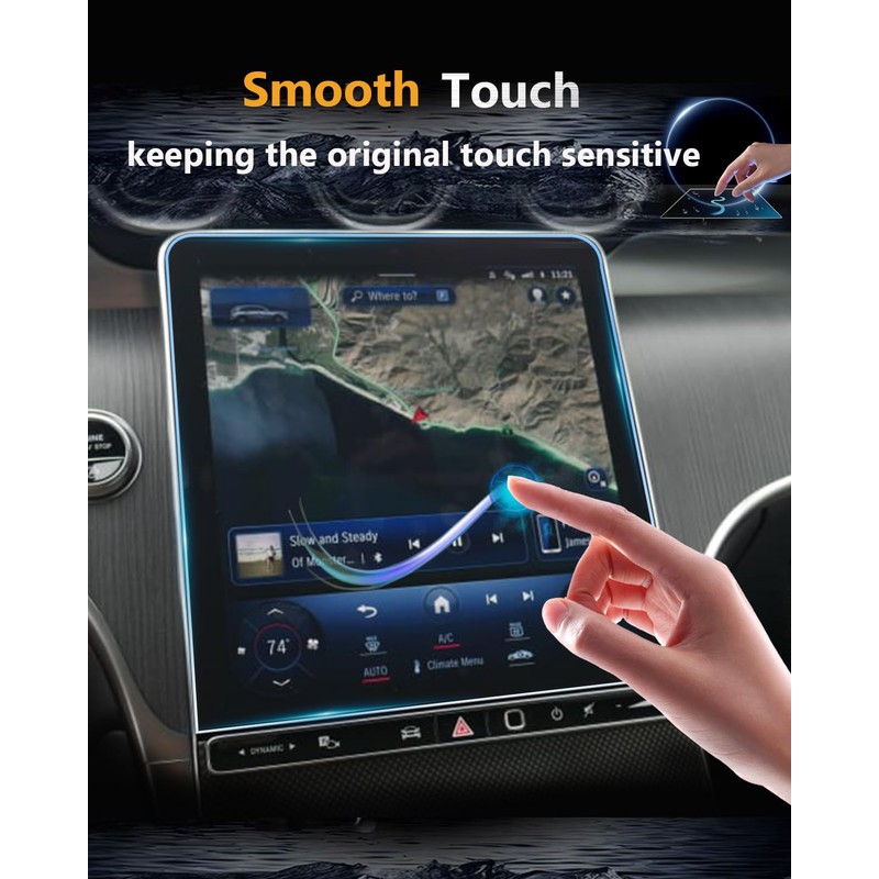 2 Pack Screen Protector For Benz GLC & C 2022-2026