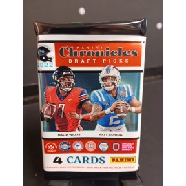 2022 Panini Chronicles Draft Picks Football Trading Cards One Pack (4 CARDS)