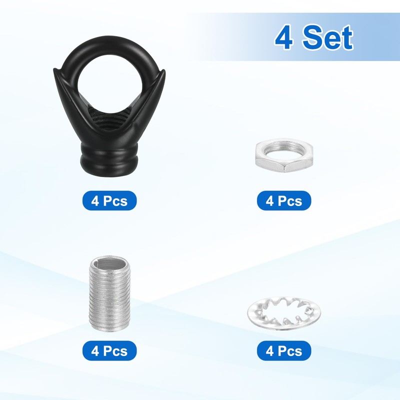 sourcing map Eye Nut 22lb Max Load M10 Thread Ring