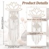 FREEBLOSS Set of 2 DIY Macrame Lotus Wall Hanging Set,