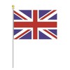 PARTYRama Union Jack Flag on Stick - Pack of 12