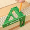 3D Multi-Angle Carpenter Square Protractor 22.5-90 Degree Aluminum Alloy Multi-Angle