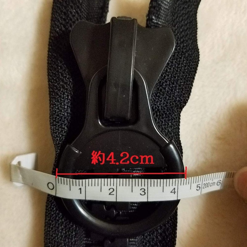 Extra Large Zipper Jumbo Zipper Double-Sided Open Black Resin Zipper
